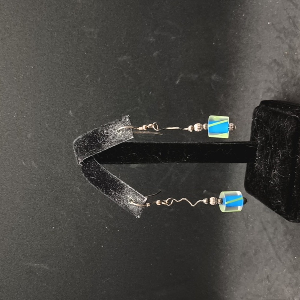 Vintage fun beaded dangle earrings